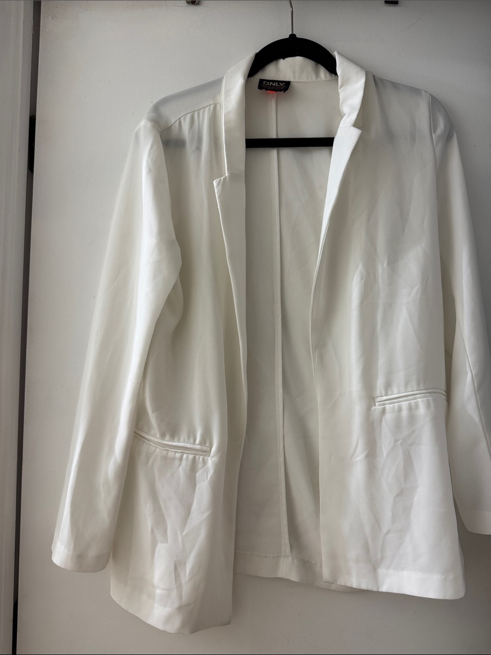 ONLY NWOT Women's Ivory Open-Front Blazer